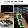 SOTATOO 2 Pack Remote Cover for Roku Battery Cover for TCL Roku Smart TV Steaming Stick Remote Silicone Protective Case Universal Sleeve Skin Glow in The Dark Green Blue with Lanyards