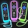 Silicloak 3Pack Case for Roku Remote Cover for HisenseTCL Roku TV Steaming StickExpress Universal Replacement Controller Silicone Sleeve Skin Glow in The Dark Green Sky Purple