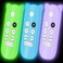 Oyrlize 3Pack Silicone Protective Case for Google Chromecast Remote ControlRemote Case Holder Skin for Google 2020 Voice RemoteShockproof Bumper Remote Back Covers Protector Glowpurple Glowblue Glowgr