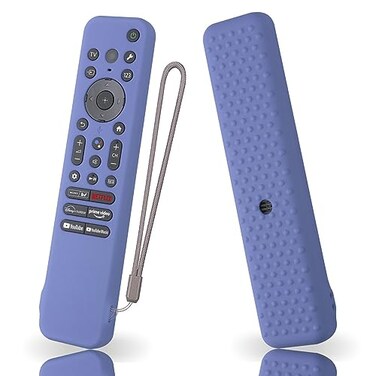 AKSHFETH Silicone Cover for Sony RMFTX910U RMFTX920U RMFTX810U Remote Silicone Cover Skin Protective Sleeve for Sony Bravia TV Remote with LanyardLavender Grey