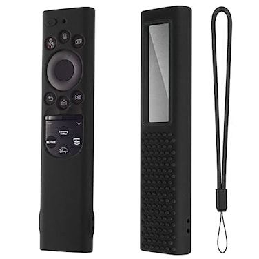 Hi Color TM2280E Remote Cover for 63 Inch Samsung Remote BN5901391 BN5901386 Cover Case Samsung Solar Control 2022 Anti Slip SleeveBlack