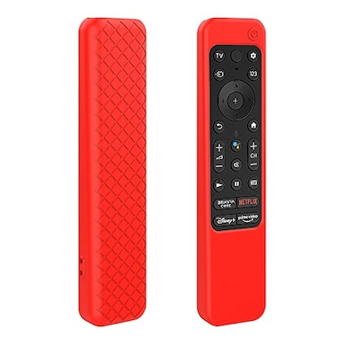 LEFXMOPHY TX900U Remote Cover for Sony 4K Ultra HD TV X80K X90K X95K Series 2022 Model RMFTX800U RMFTX800U Voice Control Red Silicone Case Protector
