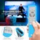 Mydrissu Protective Case for Samsung BN5901311 BN5901265A BN5901300C BN5901357 BN5901363A Smart TVs Remote Control Silicone Back Cover Holder Shockproof Covers Silver Original Glow Blue