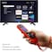 PINOWU 2 Pack Universal Remote Shell Compatible with TCL Roku Smart TV Steaming Stick RemoteRoku Voice Remote Roku Premiere Roku 2 Roku 3 Roku 4 Remote with Lanyard Red and Blue