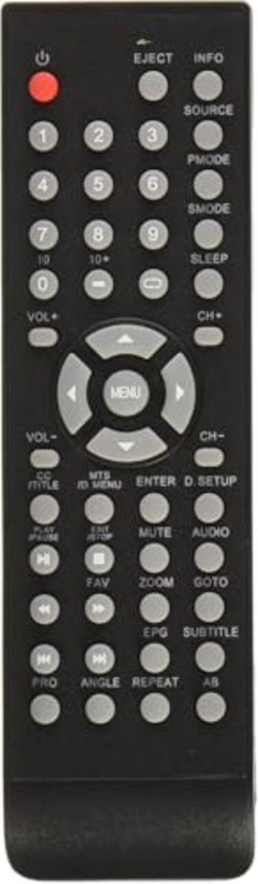 Smartby Remote Control Replacement for PROSCAN DVD Comb LCD LED TV PLCDV3213A PLDVD3213A PLEDV2845A PLDEDV3292AB PLCDV3247AC PLDEDV3292A PLCDV3247AC PLEDV2845A PLDEDV3292A PLCDV3213A PLDVD3213A Comb T