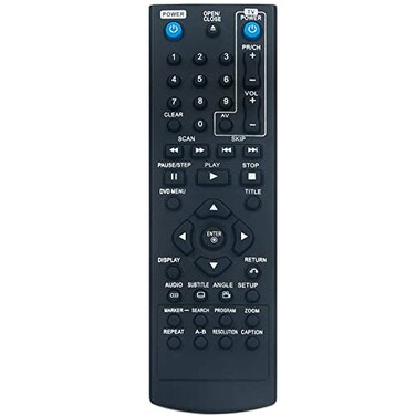 ZdalaMit COV33662806 DVD Player Replacement Remote Control Commander fit for LG DP132H DP132HE DVX691KH DV276E2M DVX640H DVX690H DVX642H DVX641KH DVX697KH DVX276 DVX647KH DVX692H DVD Player