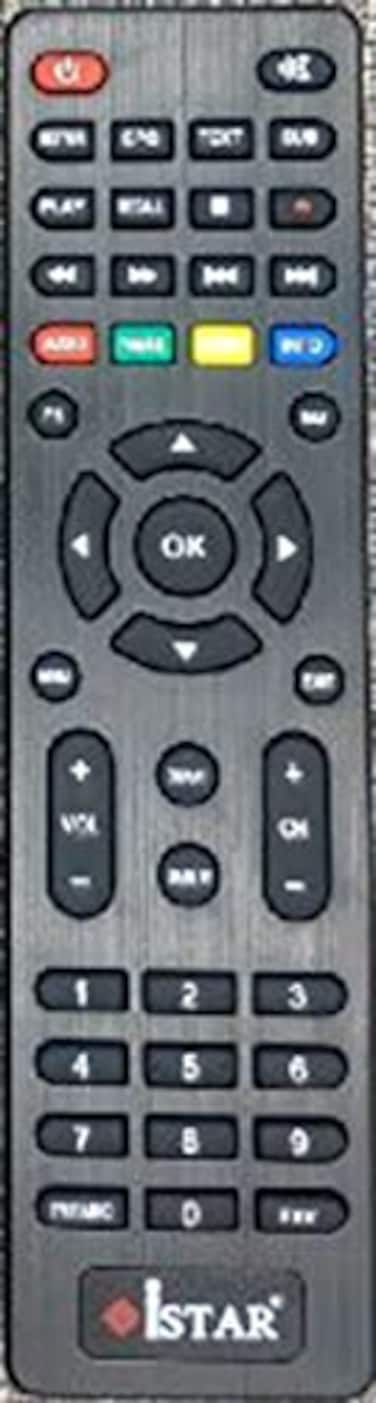 SymWell General Replacement Remote Control Fit for Istar TV A9700 Plus A9000 Plus 6500 1600 Plus Zeed222 Zeed333 A8500 Plus A8000 Plus