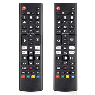 VEPRAG Pack of 2 Universal Remote Control for LG Smart TV Remote Replacement Compatible with LCD LED OLED UHD HDTV 3D 4K All Series TVs