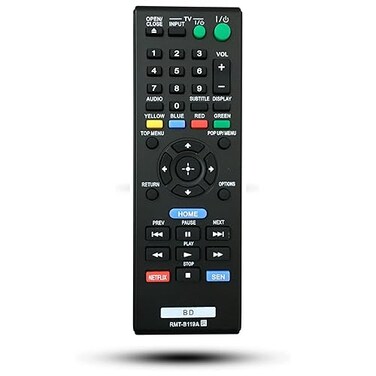 Kassionel New Replacement RMTB119A Universal DVD Remote Control for Sony BluRay Disc DVD Player BDPBX59 BDPS390 BDPS590 BDPBX110 BDPS1100 BDPS3100 BDPBX310 BDPBX510 BDPS580