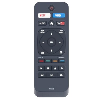ZdalaMit NC275 NC275UH Replacement Remote Control Applicable for Philips Bluray DVD Player BDP2501 BDP2501F7 BDP2501F7A NC278