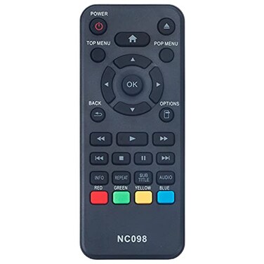 ZdalaMit NC098 NC098UL Replacement Remote Control Applicable for Philips Bluray DVD Player BDP1502F7 BDP1502F7 BDP1502 F7