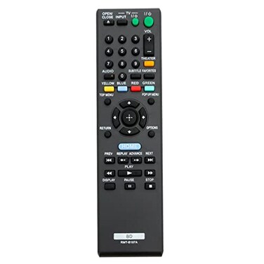 Beyution RMTB107A Replacement Remote Control Fit for Sony BluRay Disc DVD Player BDPBX37 BDPBX57 BDPS270 BDPS373 45CS BDPS1700ES BDPS770 BDPS480 BDPS490 BDPS495 BDPS550 BDPS560 RMTB108A