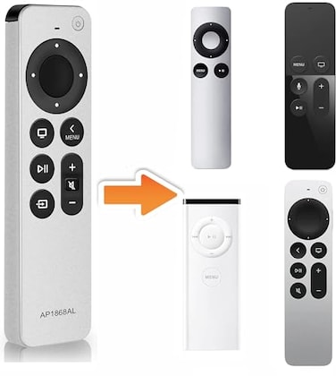 Nettech New Universal Remote Control for All Apple TV Remote Replacement Compatible with Apple TV 4K Gen 1 2 3 4 HD A2169 A1842 A1625 A1427 A1469 A1378 A1218 with Tv Control Function