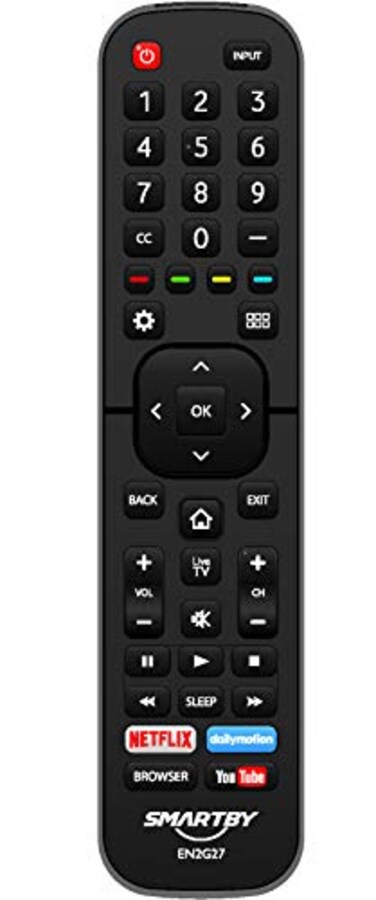 Smartby Replacement for HisenseTVRemote Compatible with All Hisense 4K LED HD UHD Smart TVs