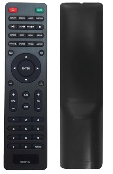 Smartby RC2013V Remote Control for VIORE LCD LEd 19vh55d Led26vf55d TV