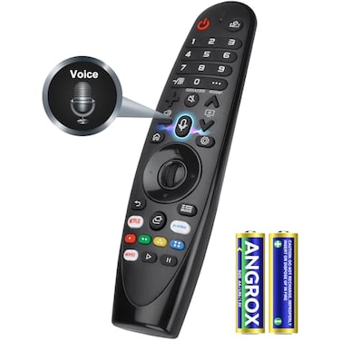 Angrox Voice Magic Remote for LGTVRemote Control Replacement AKB75855501 ANMR20GA MR19BA MR18BA MR650A with Battery with Voice Recognition and Pointer Function