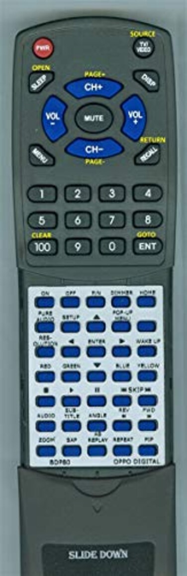Redi-Remote Replacement Remote for BluRay Models BDP80 BDP83 BDP83R BDP83SE BDP93 BDP95