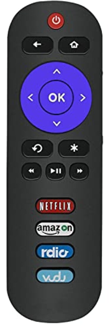 UBay Remote Control Compatible with All TCL Roku TV No Setup Required