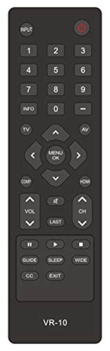 UBay New VR10 Remote Control Replaced for Vizio TV E190VA E220MV E220VA E260MV E260VA E321VA E370VA E371VA E420VA E421VA M190VA M220VA M260VA M320VA