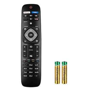 Motiexic NH500UP Universal Remote Control Replace for Philips TV Remote for Various Philips 50PFL5601F7 55PFL5602F7 65PFL5602F7 55PFL5602 Remote Replacement for LCD LED 4K UHD Smart TVs Remote with Ba