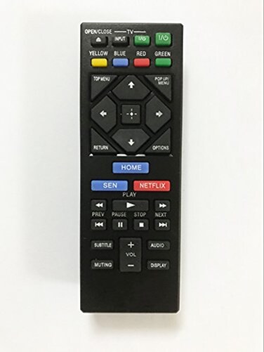 BOMAZ Replacement Remote Control for Sony BDPS3700 BDPS6700 BDPS6500 Bluray Disc Player