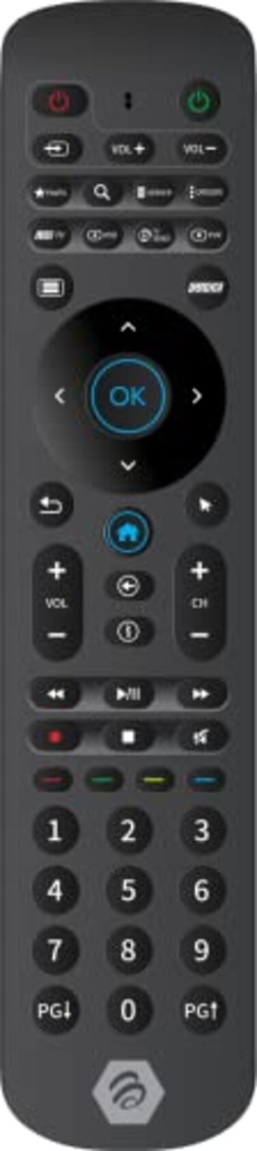 BuzzTV IR200 Factory Replacement Remote Control for Devices Universal Compatibility Easy Setup Ergonomic Design
