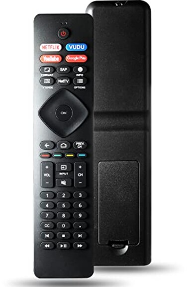 Ozuly NH800UP RF402AV14TV Remote Control Replacement Compatible with All Philips Android 4K Ultra HD LED Smart LED TV