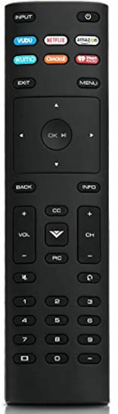 Smartby Universal XRT136 Remote Control Works for All Vizio Smart TV D24fF1 D43fF1 D50fF1 E43E2 E60E3 E75E1 M65E0 M75E1 P55E1 P65E1 P75E1 and More