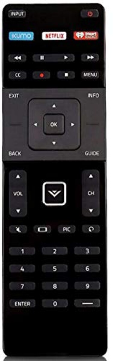 UBay XRT122 Remote for VIZIO Smart TV D32D1 D32HD1 D32XD1 D39HD0 D40D1 D40UD1 D55UD1 D58UD3 D60D3 D65UD2 E32C1 E32HC1 E40C2 E40XC2 E43C2 E48C2 E50C1 D40FE1 E55C1 E65C3 E65XC2 E70C