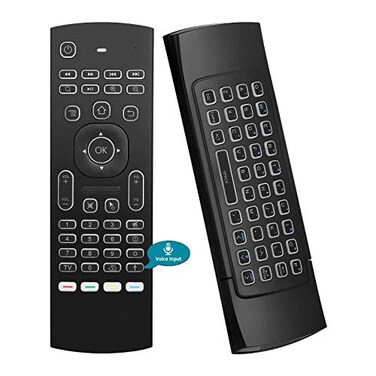 Dupad story Air MouseMX3 Pro Voice Mini Keyboard Backlit Remote ControlMini Wireless Keyboard IR Learning Air Mouse RemoteCompatible for Raspberry Pi Android TV Box ProjectorHTPC Window Mac OS