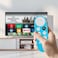 TOKERSE 2 Pack Glow Remote Cover for Chromecast with Google TV 4K HD 2020 2022 Voice Remote Control Silicone Case with Lanyard Glow in The Dark Blue Green