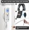 WALLFID 2Pack Magnetic Remote Control Holders with Spring Ropes Safely Secure Remotes Small Items WallMount with Adhesive AntiLoss Rapid Adsorption Extendable Spring Black 43 inch 2 Pack
