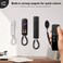 WALLFID 2Pack Magnetic Remote Control Holders with Spring Ropes Safely Secure Remotes Small Items WallMount with Adhesive AntiLoss Rapid Adsorption Extendable Spring White 70 inch 2 Pack