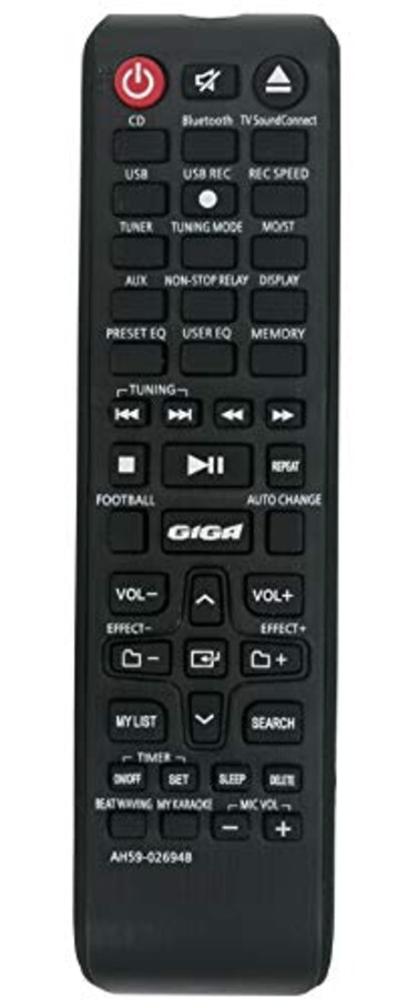 VINABTY AH5902694B Replaced Remote fit for Samsung Giga Mini HiFi Component Audio System MXJ630 MXJ730 MXJS5000 MXJS5500
