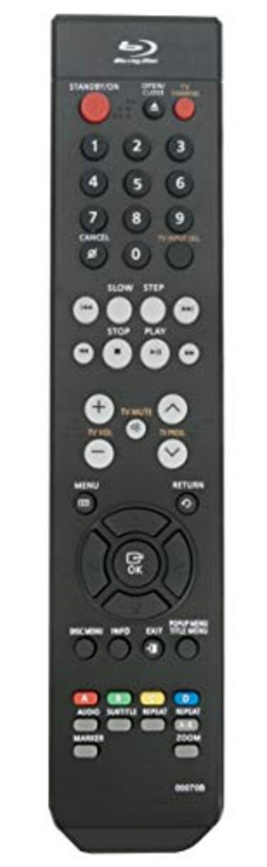 VINABTY AK5900070B 00070B Replaced Remote Control fit for Samsung BluRay Disc DVD Player AK5900070D AK5900070A AK5900070EB BDP1400 BDP1500 BDP1200