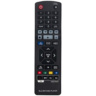 AIDITIYMI AKB73735806 sub AKB75135301 Replace Remote Control fit for LG Bluray Disc DVD Player BP340 BP350 BPM25 BPM34 BPM35 lab550h Lhb675 S65t3s Bp550