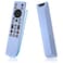 AKSHFETH Silicone Cover for TCL RC813A Remote 2025 QM6K Series Remote Silicone Protective Skin Case AntiSlip Cover with LanyardLuminous Blue