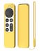 ARSUNOVO Protective Silicone Case Compatible with 2021 2022 Apple TV Siri 4K 2nd 3nd Generation RemoteAntiSlipping Durable Full Protection Shock Absorption Washable Case Yellow