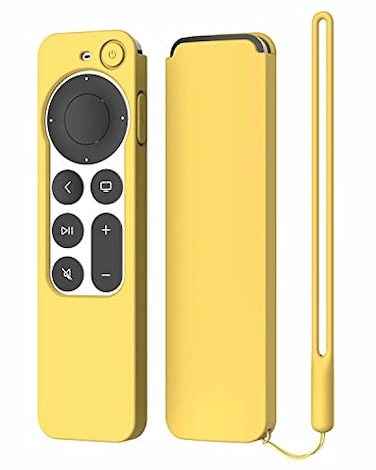 ARSUNOVO Protective Silicone Case Compatible with 2021 2022 Apple TV Siri 4K 2nd 3nd Generation RemoteAntiSlipping Durable Full Protection Shock Absorption Washable Case Yellow