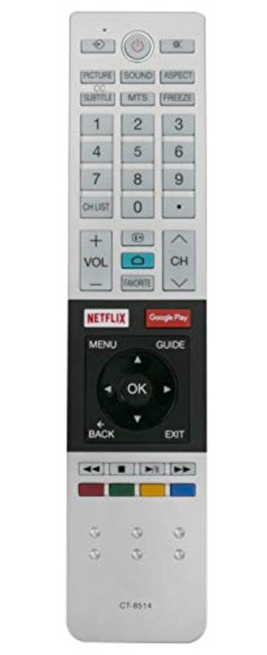 AULCMEET CT8514 Replacement Remote Control Compaitble with Toshiba Smart TV CT8514 CT8522 CT8516 CT8517
