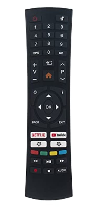 AULCMEET Remote Control Replacement for SANSUI Smart TV ES32S1N S32P28N S40P28FN S43P28F S43P28F S43P28FN S55A6U