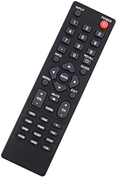 ezControl Universal Dynex TV Remote for All Dynex LCD LED Plasma TVs Compatible with Dynex DXRC01A12 DXRC01A13 DXRC02A12 DXRC03A13 ZRC400 RC2010B RC7010A RC8010A