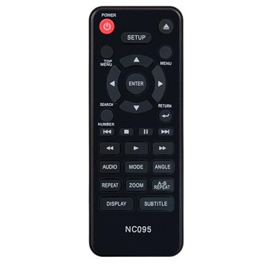 VINABTY NC095UL NC087UH Replaced Remote fit for Sanyo DVD Player FWDP105 FWDP105F FWDP105FA FWDP105FB FWDP105F B FWDP175F FWDP175FA NC095 NC087