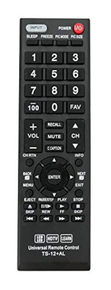 ECONTROLLY New TS12AL Replace Universal Remote Control fit for Almost All Toshiba TV CT90275 CT90326 CT90302 CT90366 CT90325 CT90329 CT8037