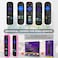 OneBom ONEBOM 2 Pack Case for Roku Remote Cover for HisenseTCL Roku TV Steaming StickExpress Universal Replacement Controller Silicone Sleeve Skin Glow in The DarkGlow PinkRose Red