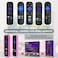 OneBom ONEBOM 2 Pack Case for Roku Remote Cover for HisenseTCL Roku TV Steaming StickExpress Universal Replacement Controller Silicone Sleeve Skin Glow in The DarkGlow PinkRose Red