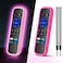 OneBom ONEBOM 2 Pack Case for Roku Remote Cover for HisenseTCL Roku TV Steaming StickExpress Universal Replacement Controller Silicone Sleeve Skin Glow in The DarkGlow PinkRose Red
