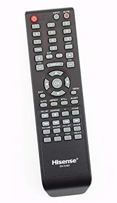 Hisense Original ENKA92 LCD TV Remote Control Supplied with Models 32D37 32H3B1 32H3B2 32H3C 32H3E 40H3B 40H3C 40H3E