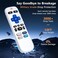 EWO'S Pack of 2 Remote Control Only for TCL Onn Hisense Sharp Philips Westinghouse Insignia Element TLC Roku Smart TV Ruko Ruku Roko Remotes Replacement