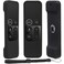 PINOWU Pinowu Silicone Case for Apple TV 4K4th Gen Remote Lightweight AntiSlip Secure Protective Cover for Apple TV 4K Siri Remote Controller with Hooks Black